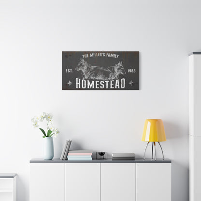 Personalized Rustic Homestead Sign - Custom Family Farmhouse Wall Decor, Vintage Farmhouse Art, Homestead Logo for Sign, Custom Farm and Family Established Signs, Rustic Farmhouse Kitchen & Home Decor, Unique Homestead Gift Ideas