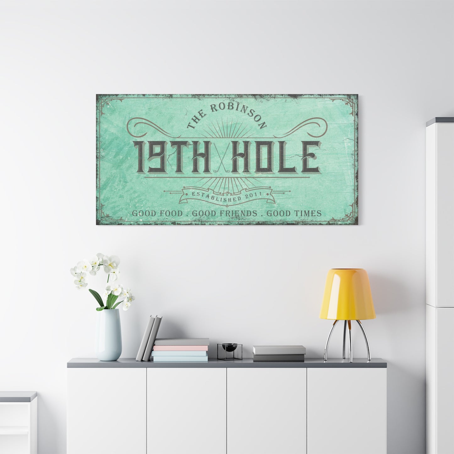 Custom 19th Hole Signs | | Personalized Masters Golf Club Signs, Wall Art & Decor | Unique Golf Gifts for Men | Father’s Day, Birthday, and Housewarming Gifts | Gifts for Golf Lovers