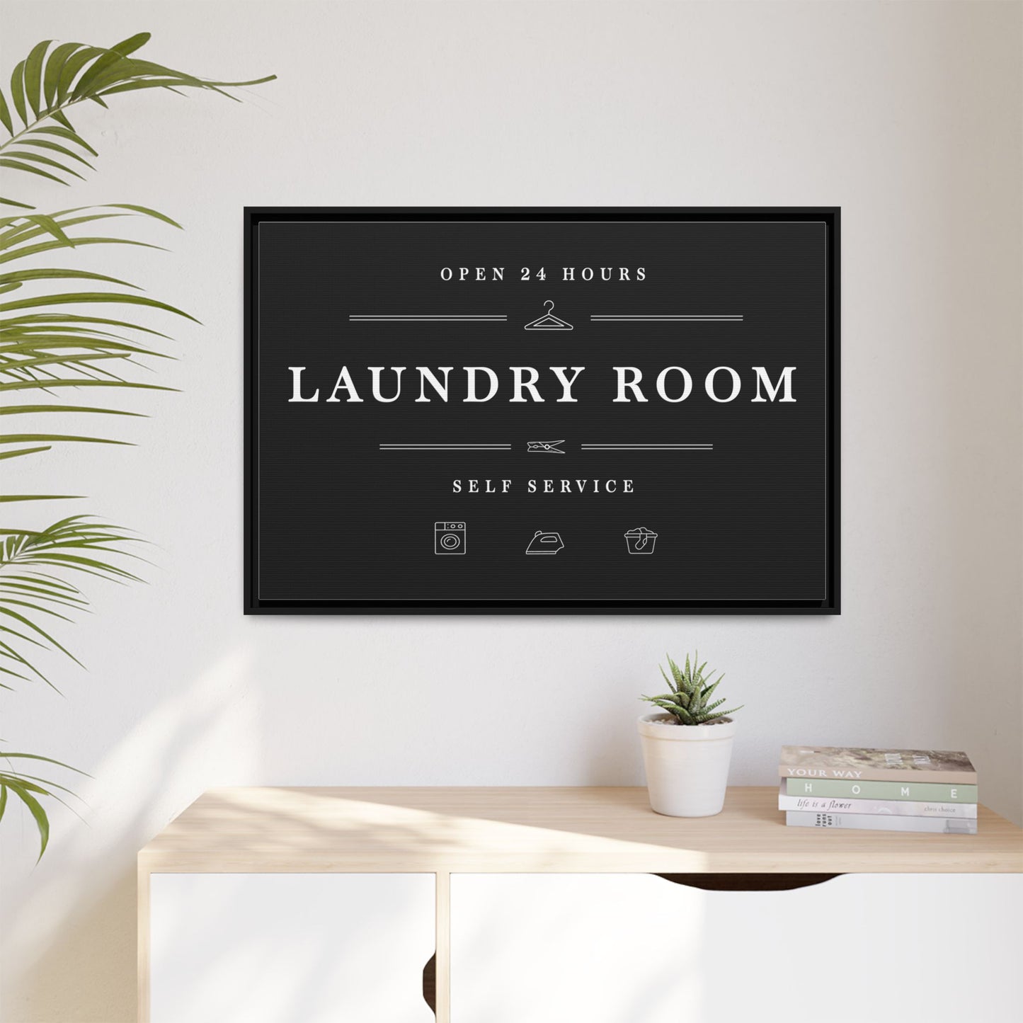 Personalized Laundry Room Signs - Custom Laundry Wall Art | Cute, Funny, Farmhouse, Modern Black Room Decor | Large Hanging Prints | Printable Wash Posters