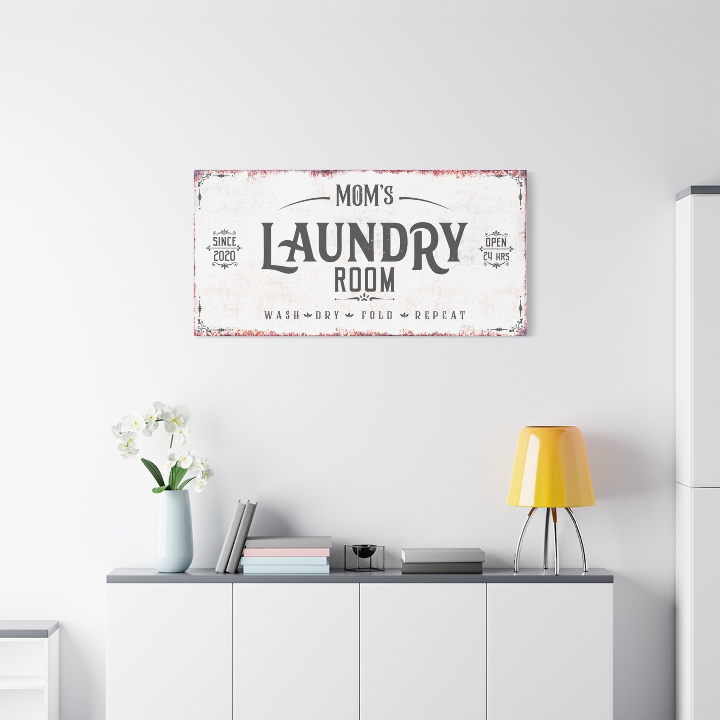 Personalized Laundry Room Signs - Custom Laundry Decor, Wash Dry Fold Posters, Funny Laundry Quotes, Farmhouse Wall Art, Laundry Room Prints, Laundry Help Signs for Home and Utility Room