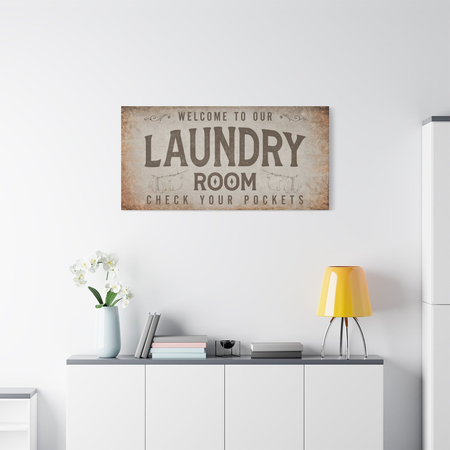 Customizable Laundry Room Signs - Stylish Laundry Room Decor, Printable Laundry Signs, Farmhouse & Modern Wall Art, Washing Instructions, House Rules, Guest Clothes Info & Laundry Care