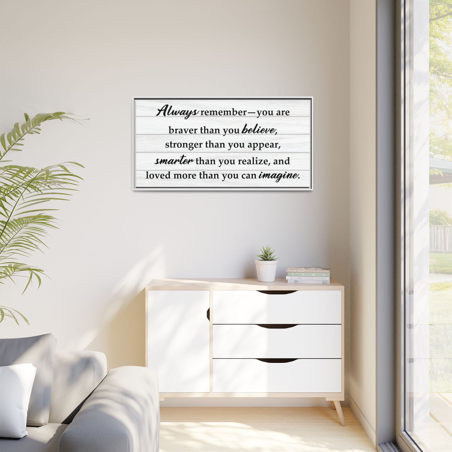 Custom Bedroom Quote Wall Art - Personalized Inspirational Wall Art for Bedroom - Vintage Wall Art for Living Room, Bedroom - Motivational Gift for Him, Her, Couples & Family