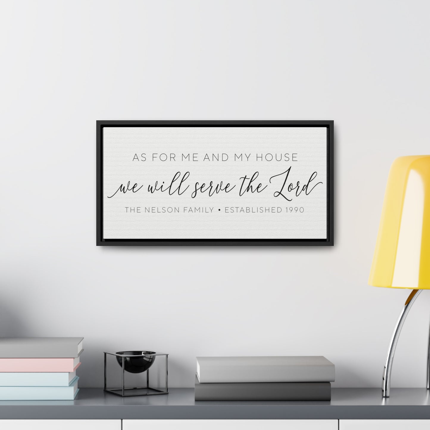 As for Me and My House, We Will Serve the Lord Sign – Joshua 24:15 Christian Wall Decor, Personalized Scripture Sign for Weddings,  Dining Room Decor.