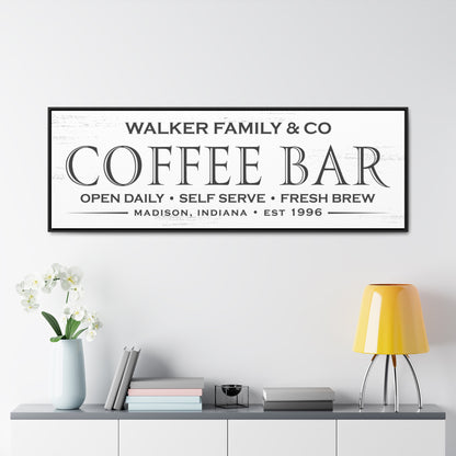 Custom Coffee Bar Sign - Personalized Coffee Bar Sign - Personalized Décor - Custom Kitchen Sign