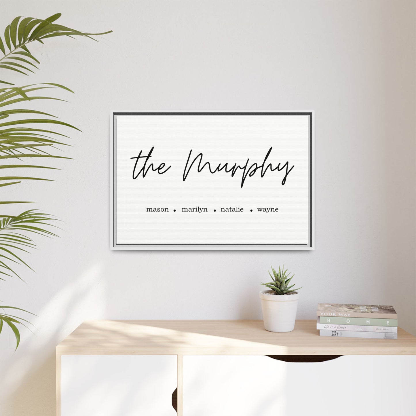 Personalized Family Name Sign with Kids Names - Custom Wall Art for Modern Rustic Home Decor, Housewarming, Wedding, Engagement, or Bridesmaid