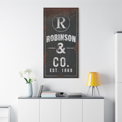 Custom Monogram Wall Art Family Name Sign – Personalized Last Name Sign for Housewarming, Industrial Apartment, or Cottage | Vintage Rust Metal Letter Art for Living Room & Bedroom | Large Oversized Customized Gifts