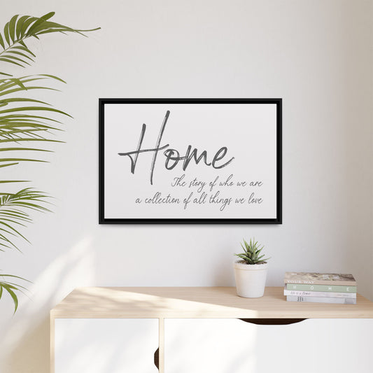 Home The Story Of Who We Are Sign – Family Wall Art, Wedding and Anniversary Gift, Farmhouse Sign