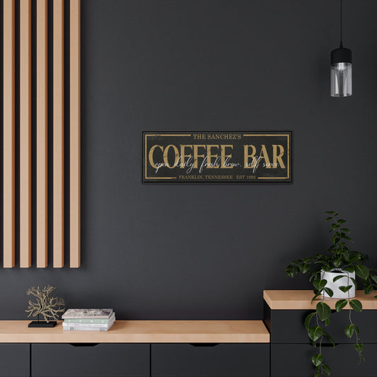 Custom Coffee Bar Sign, Modern Farmhouse Coffee Bar Décor, Coffee Bar Décor, Farmhouse Coffee Bar, Home Coffee Bar