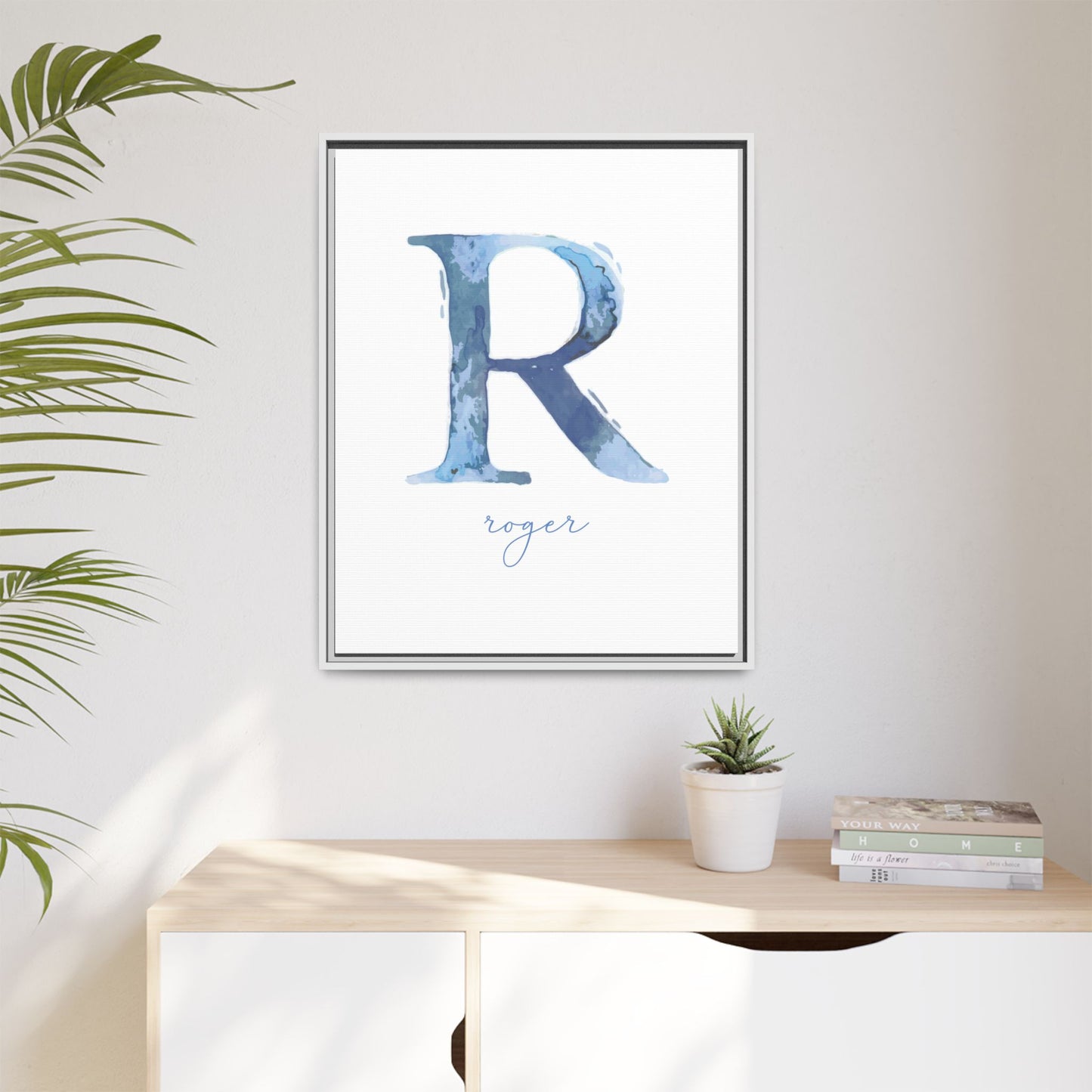 Monogrammed Wall Art | Personalised Name Print | Custom Nursery Name Sign |Custom Name Wall Canvas | Initial Print | Above Crib Sign | Kids Room Decor | Baby Shower Gift | Custom Print Name Labels