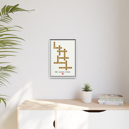 Personalized Family Name Signs Scrabble - Custom Family Name Signs & Crossword Wall Art for Birthdays, Weddings, Anniversaries, Christmas & New Home Gifts