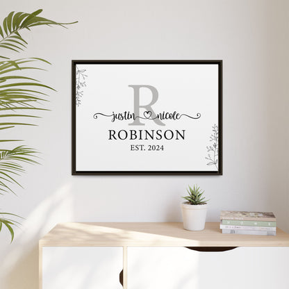 Personalized Family Last Name Sign with Established Date - Custom Anniversary, Engagement, or Housewarming Gift Idea - Unique Wall Decor for Family