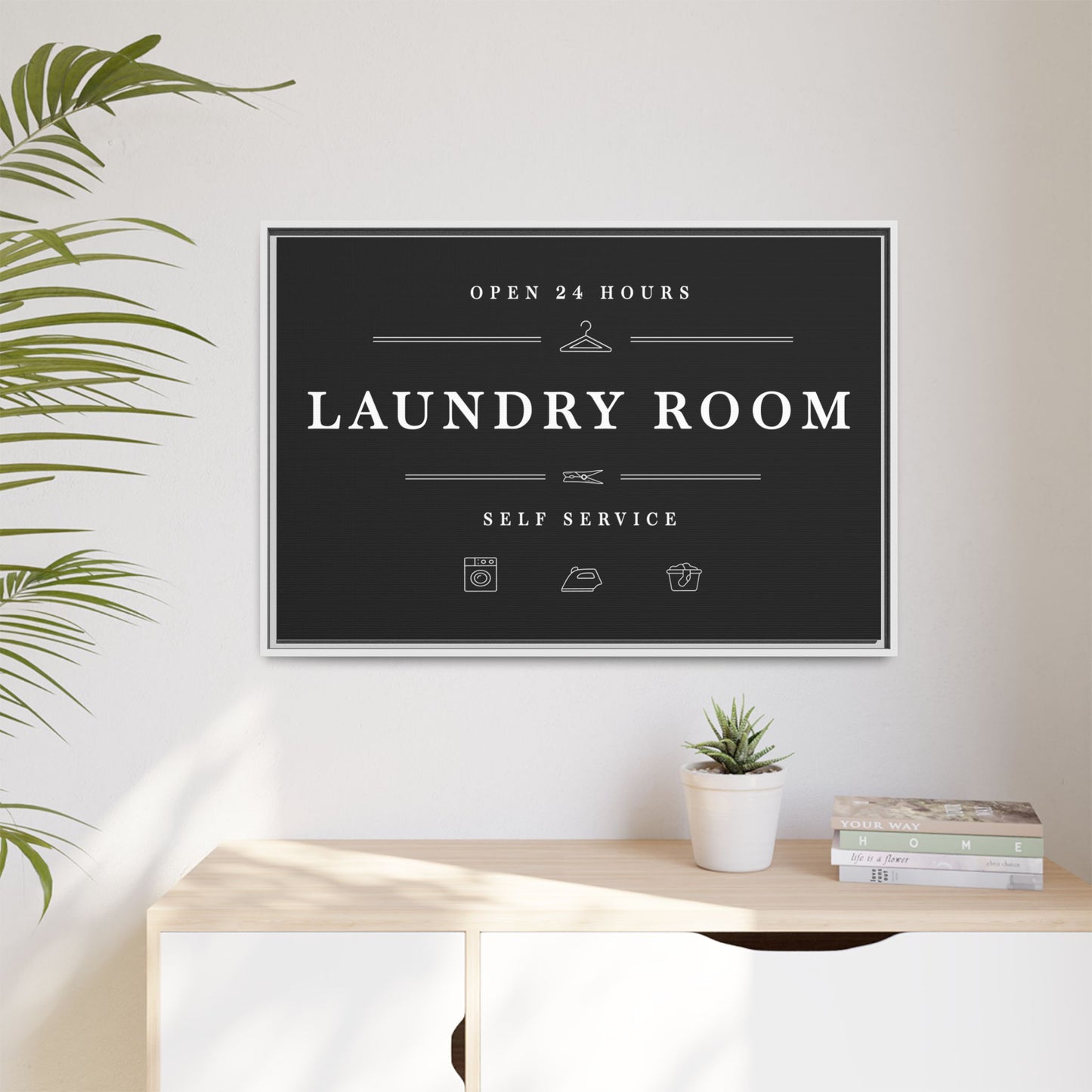 Personalized Laundry Room Signs - Custom Laundry Wall Art | Cute, Funny, Farmhouse, Modern Black Room Decor | Large Hanging Prints | Printable Wash Posters