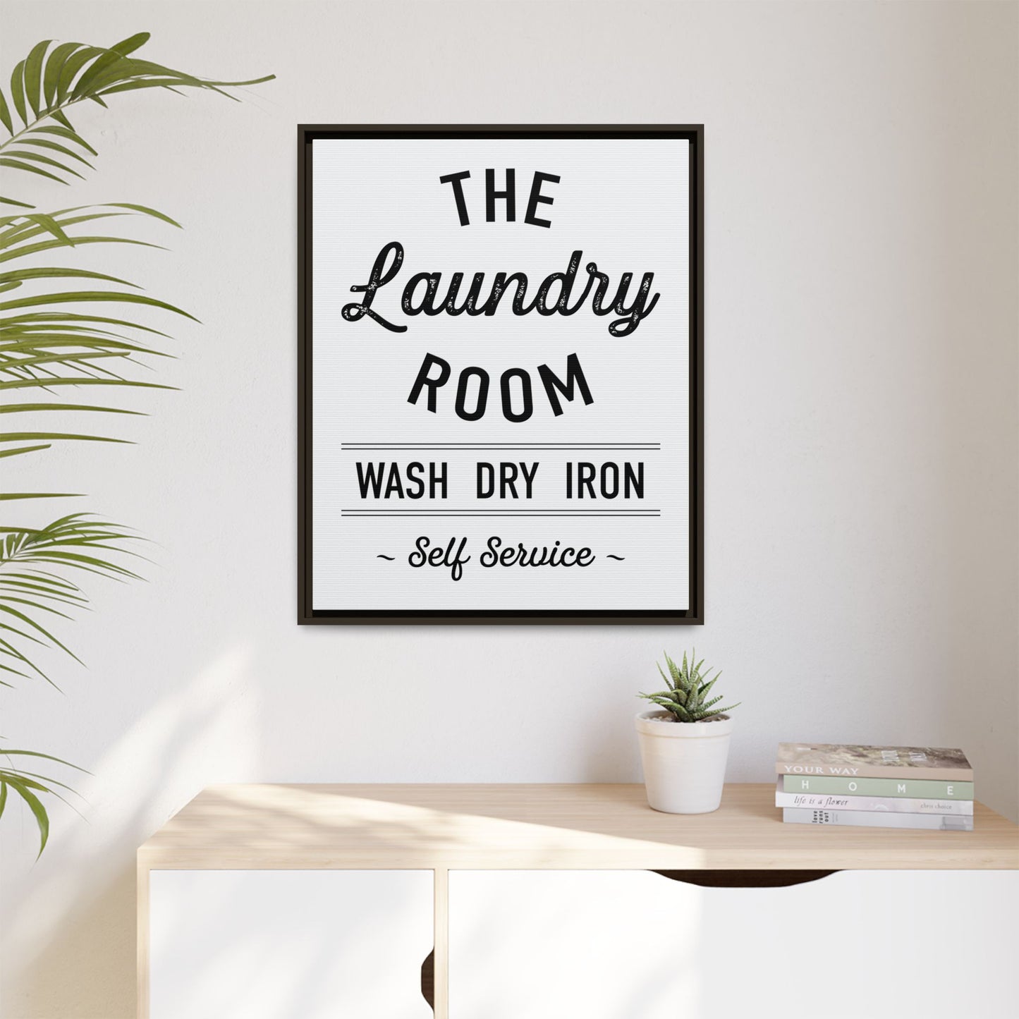 Personalized Laundry Room Sign - Printable Wall Art, Laundry Sign Decor, Wash Dry Fold Self Service Utility Room Print, Modern Farmhouse Laundry Typography, Laundry Poster Set