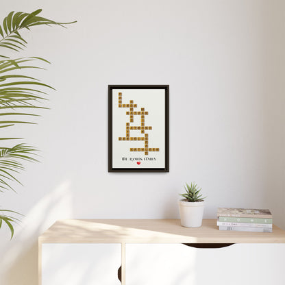 Personalized Family Name Signs Scrabble - Custom Family Name Signs & Crossword Wall Art for Birthdays, Weddings, Anniversaries, Christmas & New Home Gifts
