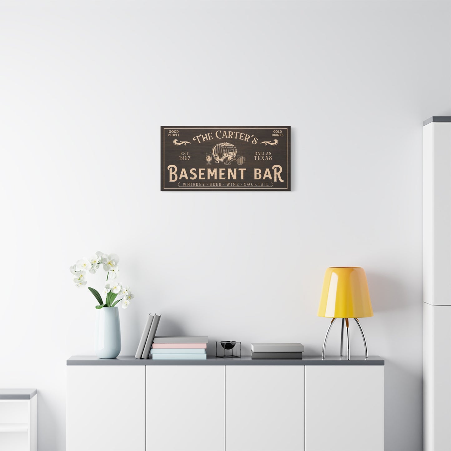 Personalized Basement Bar Sign, Custom Wood Bar Sign for Home Bar, Man Cave, Pub, Family Name Sign, Rustic Wall Decor, Wedding and Anniversary Gift, Custom Wood Sign for Pub and Bar Decor