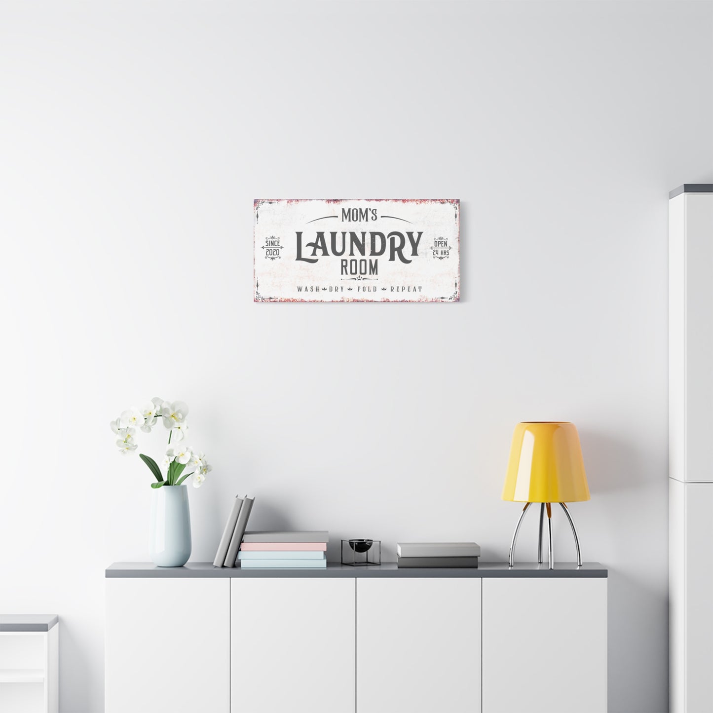 Personalized Laundry Room Signs - Custom Laundry Decor, Wash Dry Fold Posters, Funny Laundry Quotes, Farmhouse Wall Art, Laundry Room Prints, Laundry Help Signs for Home and Utility Room