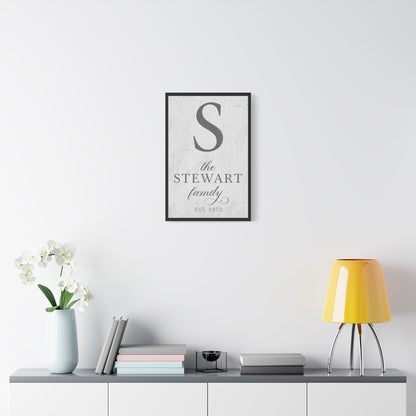 Personalized Monogram Family Last Name Sign - Custom Monogram Family Last Name Sign - Home Decor Gift for Weddings, Anniversaries, Vacation Homes, Pet Lovers
