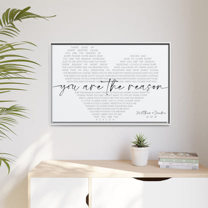 Personalized Master Bedroom Sign – Custom Song Lyrics Canvas Print, Wedding Song Art, First Dance Lyrics Wall Decor, Anniversary Gift for Husband, Wife, or Couples