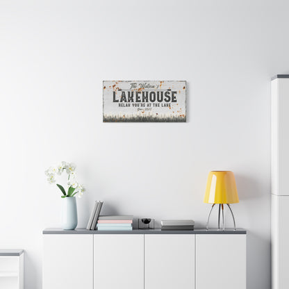 Personalized Lake House Sign | Custom Rustic Lake House Decor | Family Name Wall Art | Unique Lake House Gift | Cabin and Camping Wall Decor | Custom Lake Signs for Home, Porch, and Garage | Housewarming Gift