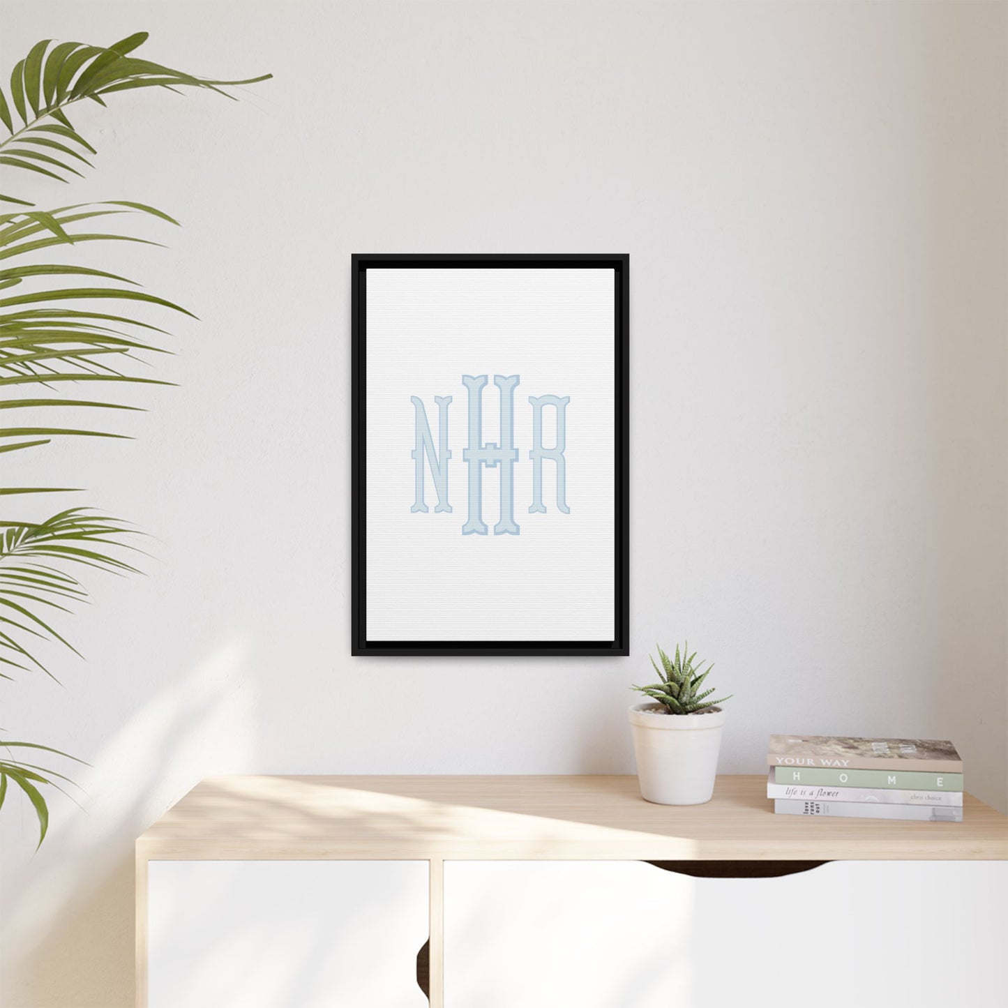 Personalized Monogram Wall Decor | Custom Name & Initial Print | Custom Letter Monogram | Neutral Nursery Art for Boys & Girls | Framed Initial Wall Hanging | Baby Room Wall Decor Ideas