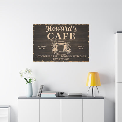 Custom Coffee Bar Sign | Personalized Vintage Kitchen Wall Décor for Coffee Station, Man Cave, or Patio | Rustic Farmhouse Coffee Bar Sign