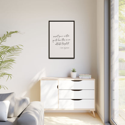 Personalized Bedroom Quote Wall Art - Custom Bedroom Wall Art Quote  - Calligraphy Print - Modern Minimalist Wall Art - Gift for Home Décor