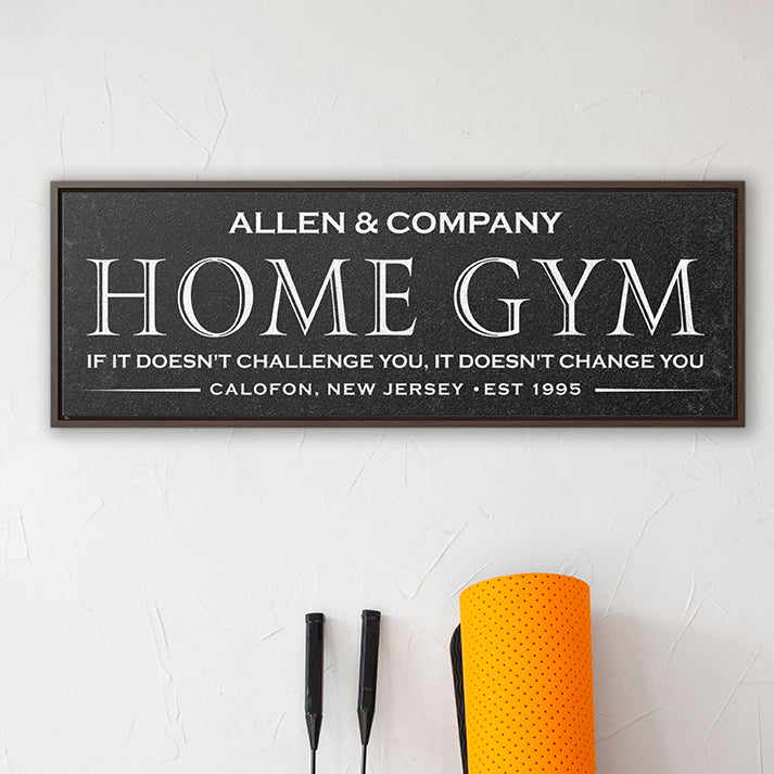 Personalized Gym Sign, Custom Home Gym Sign, Home Gym Wall Art, Personalized Décor, Inspirational Wall Art for Home Fitness Spaces