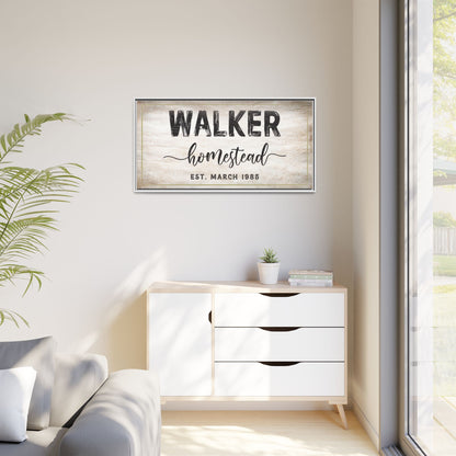 Personalized Homestead Sign | Custom Rustic Wooden Farmhouse Wall Art, Vintage Family Plaque, Customizable Homestead Est. Date, Farmhouse Kitchen & Garden Decor, Unique Gift for Farmers & Country Homes