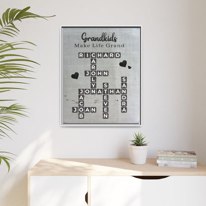 Personalized Family Name Scrabble Sign - Custom Scrabble Family Name Signs - Crossword Name Decor for Home Wall Hanging