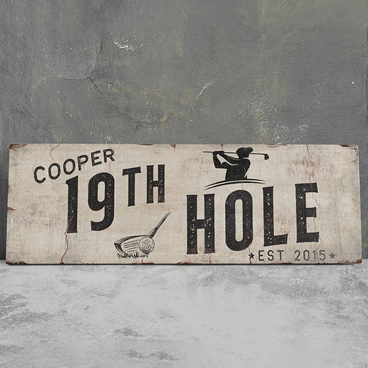 Custom 19th Hole Signs – Personalized Golf Sign, Golf Wall Art, Printable Golf Decor, Golf Gifts, Golf Club Graphics, Golf Mancave Sign, Golf Party Decor, and Personalized Golf Name Signs