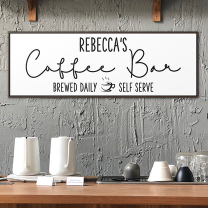 personalized coffee bar signs, Rustic Coffee Bar Signs, Customized Coffee Bar Décor for Home, Gifts & Accessories