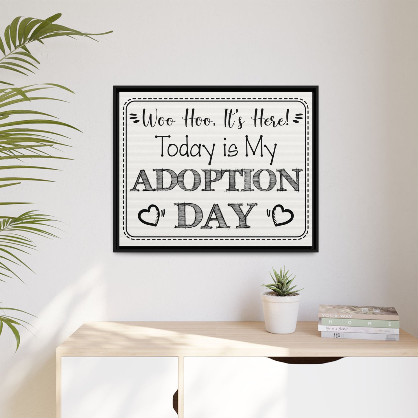 Custom Adoption Day Sign - Personalized Adoption Day Sign - Adoption Announcement Wall Decor - Party Decor for Celebrations, Court Hearings, and Family Gatherings