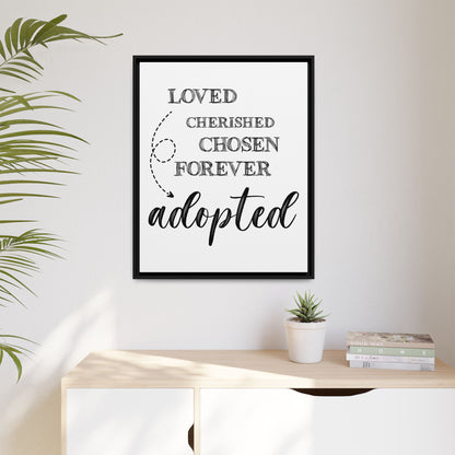 Custom Adoption Day Sign - Personalized Adoption Day Sign - Meaningful Gift for Parents - Inspirational Adoption Wall Art