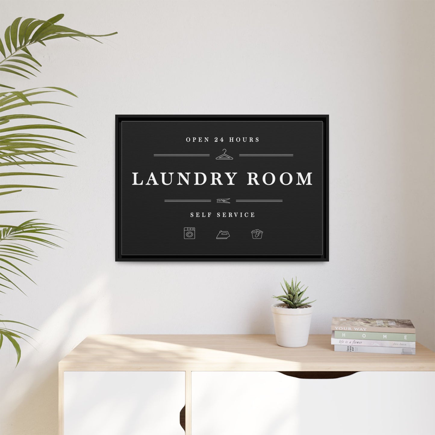 Personalized Laundry Room Signs - Custom Laundry Wall Art | Cute, Funny, Farmhouse, Modern Black Room Decor | Large Hanging Prints | Printable Wash Posters