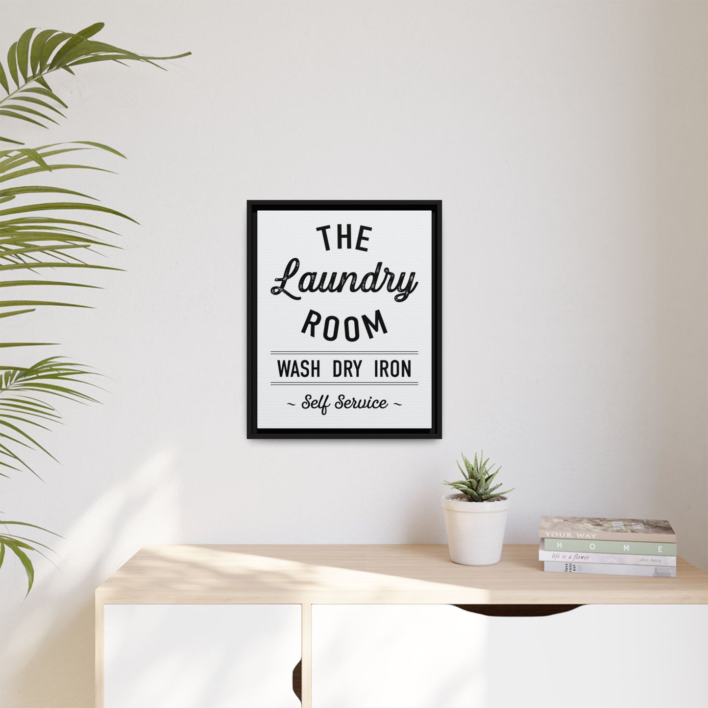 Personalized Laundry Room Sign - Printable Wall Art, Laundry Sign Decor, Wash Dry Fold Self Service Utility Room Print, Modern Farmhouse Laundry Typography, Laundry Poster Set