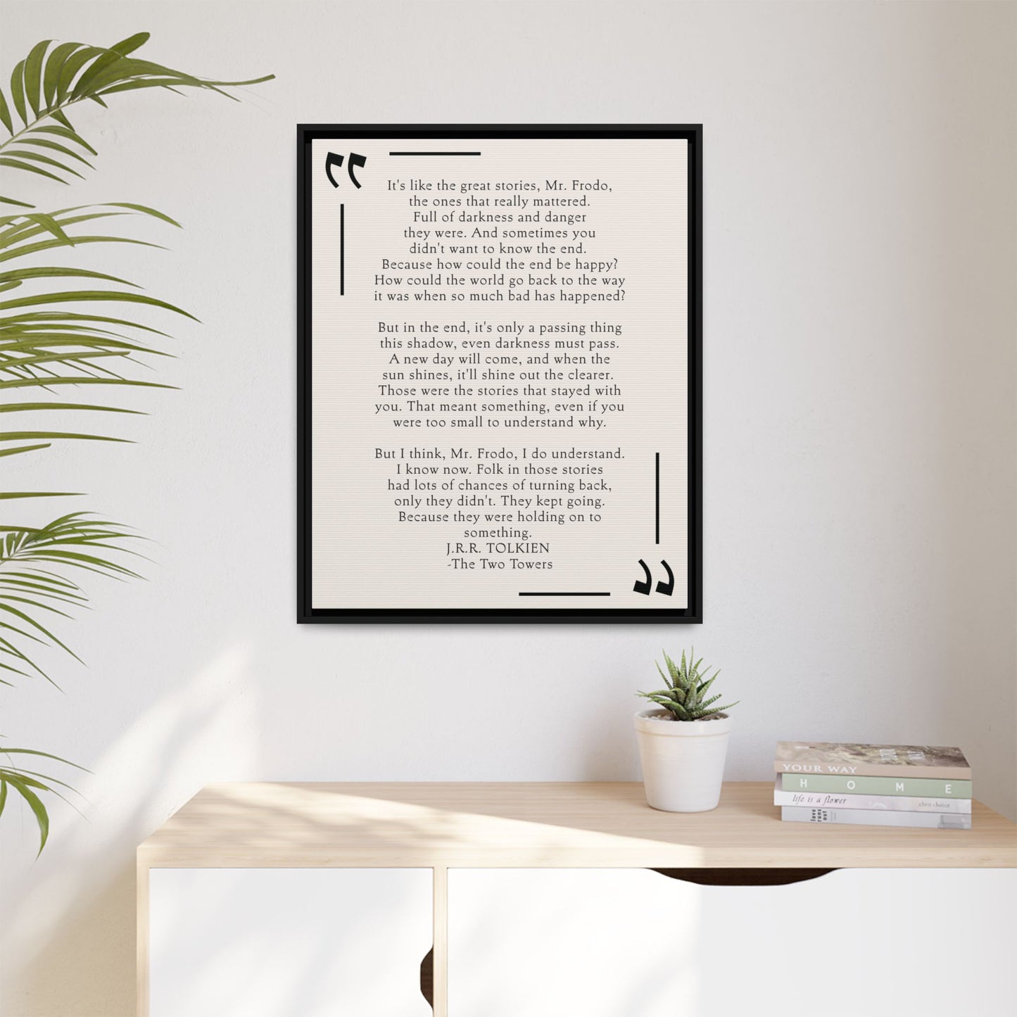 Custom Bedroom Quote Wall Art | Personalized Bedroom Wall Art with Inspirational Quote | Minimalist Poem Wall Decor & Bibliophile Gift