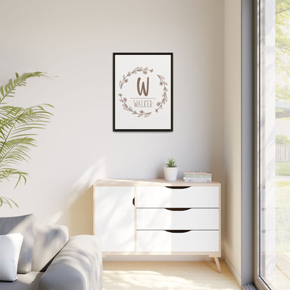 Personalized Monogram Family Last Name Sign - Custom Last Name Sign Monogram - Wedding & Anniversary Gift - Established Family Monogram Sign - Mini Rustic Home Décor