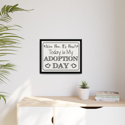 Custom Adoption Day Sign - Personalized Adoption Day Sign - Adoption Announcement Wall Decor - Party Decor for Celebrations, Court Hearings, and Family Gatherings