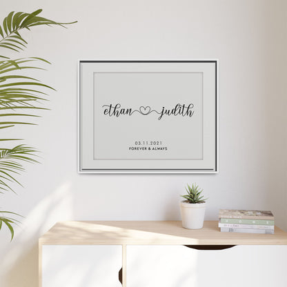 Personalized Anniversary Signs - Custom Couple Name - Love Heart Wall Art, Rustic Wood Initials Sign, Perfect Gifts for Husband, Wife, Anniversary, Engagement, Valentine's Day, Christmas, Long Distance, and New Home