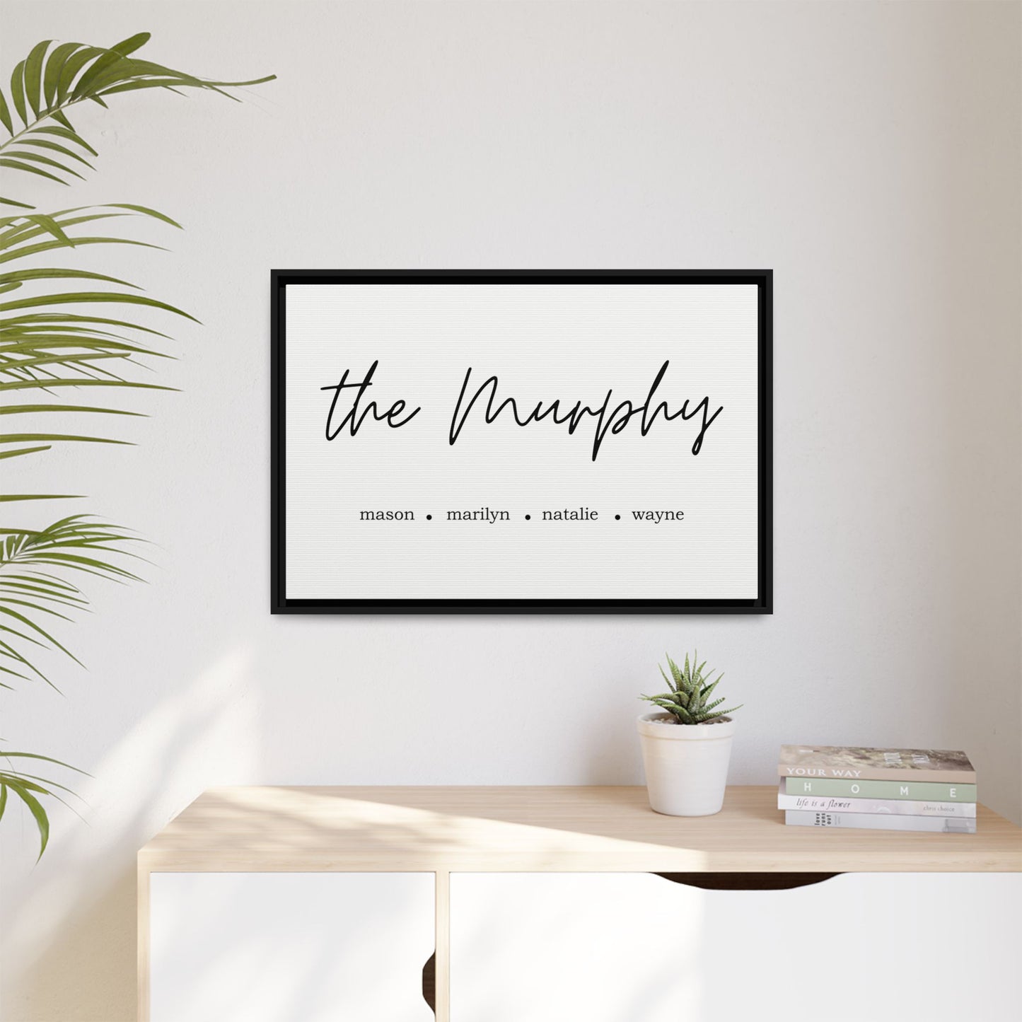 Personalized Family Name Sign with Kids Names - Custom Wall Art for Modern Rustic Home Decor, Housewarming, Wedding, Engagement, or Bridesmaid