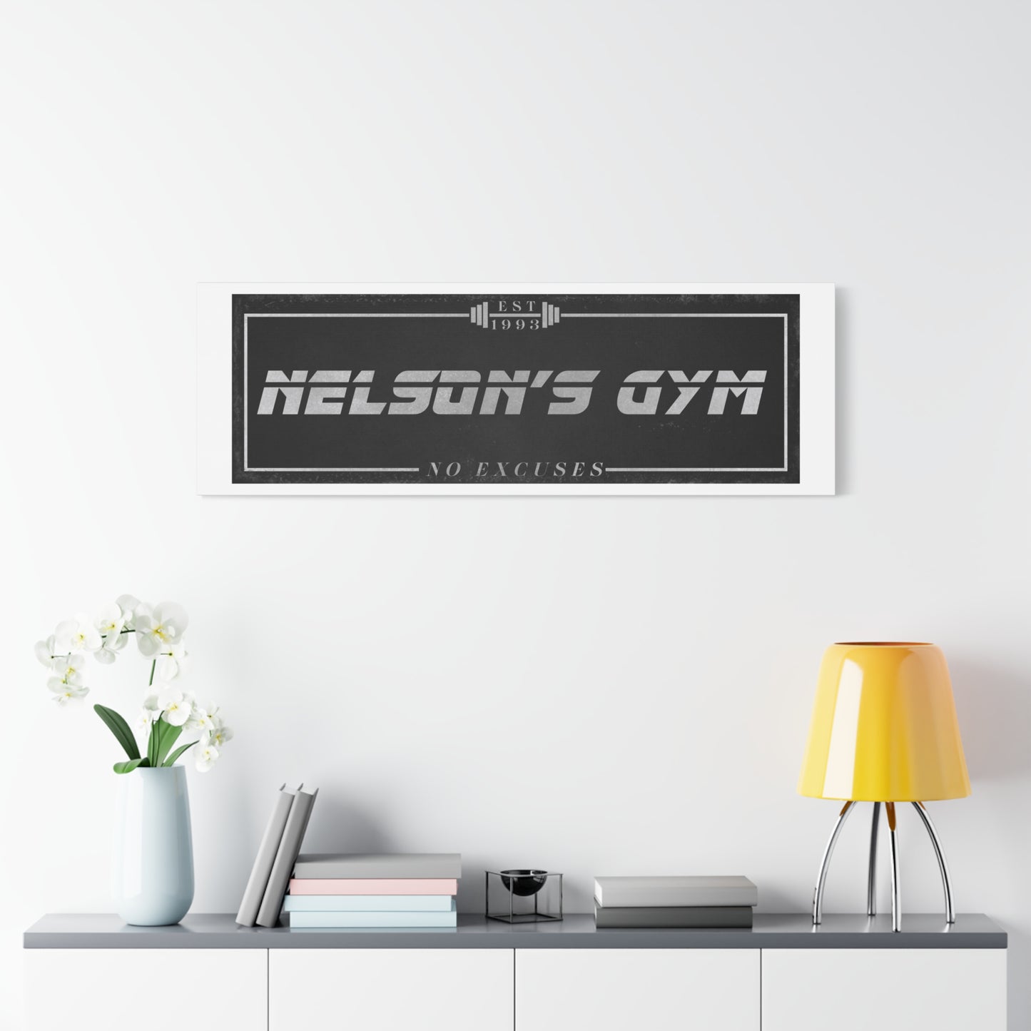 Personalized Home Gym Sign - Custom Fitness Wall Art for CrossFit, Weightlifting, and Lifting Enthusiasts, Unique Gym Decor for Workout Spaces