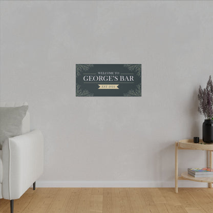 Custom Artwork Matte Canvas | Personalized Bar Essentials Gift Set | Eco-Friendly Canvas with Durable Radiata Pine Frame | Perfect Gift for Father’s Day, Birthdays, and Housewarmings | Add Custom Name for a Unique Touch