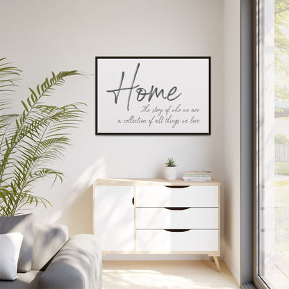 Home The Story Of Who We Are Sign – Family Wall Art, Wedding and Anniversary Gift, Farmhouse Sign