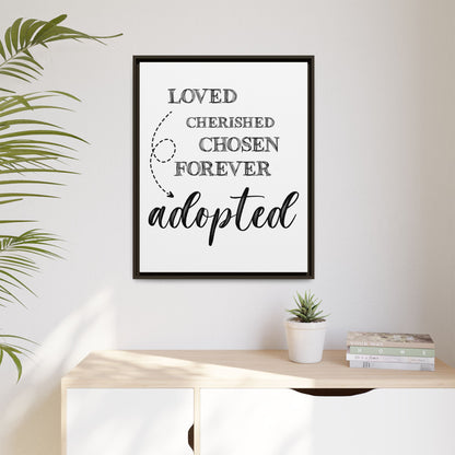 Custom Adoption Day Sign - Personalized Adoption Day Sign - Meaningful Gift for Parents - Inspirational Adoption Wall Art