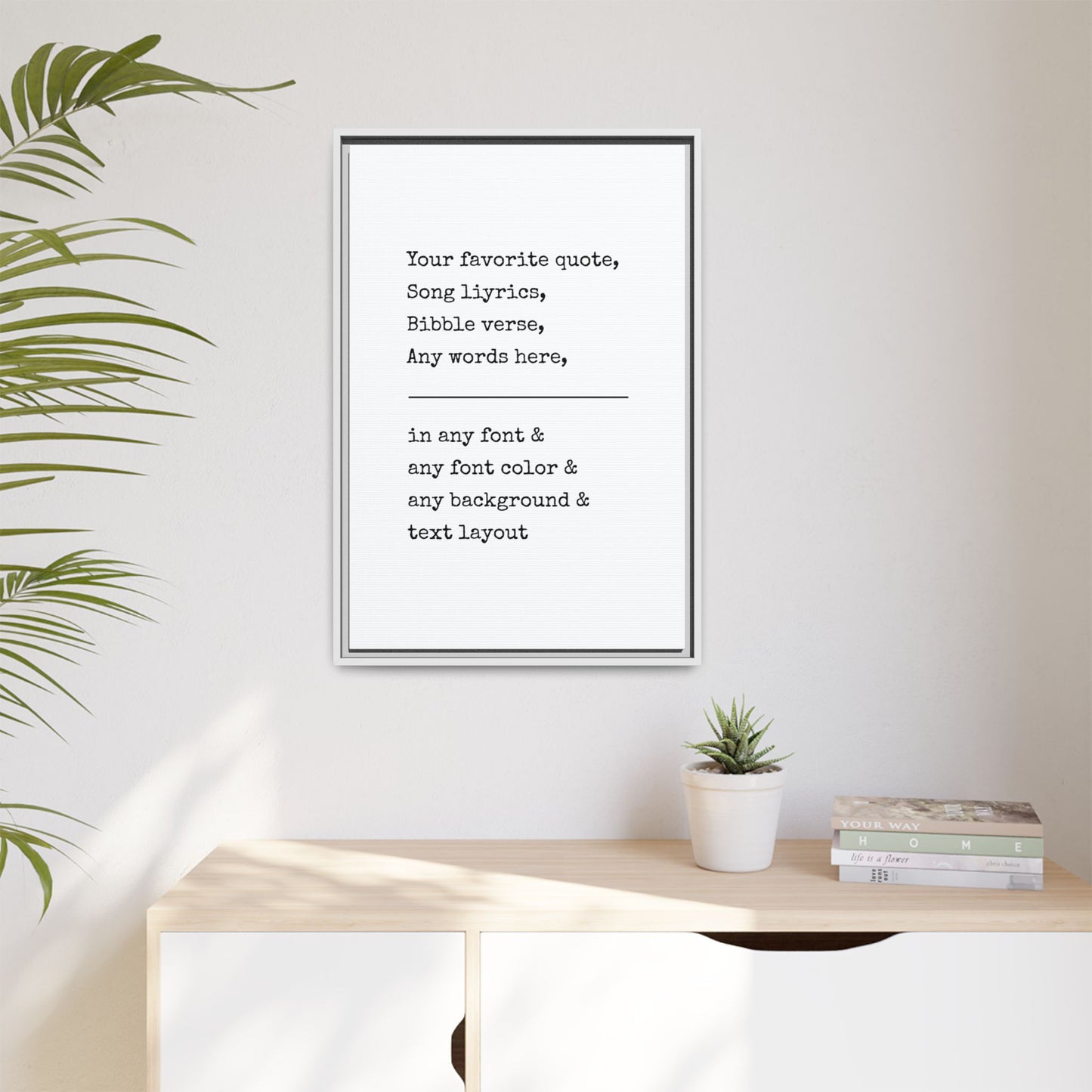 Custom Bedroom Quote Wall Art | Personalized Song Lyrics, Wedding Vows, or Bible Verse for Bedroom Wall | Valentine’s Day, Anniversary, or Wedding Gift for His or Her | Framed Calligraphy