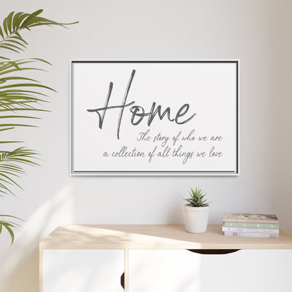 Home The Story Of Who We Are Sign – Family Wall Art, Wedding and Anniversary Gift, Farmhouse Sign