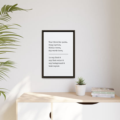 Custom Bedroom Quote Wall Art | Personalized Song Lyrics, Wedding Vows, or Bible Verse for Bedroom Wall | Valentine’s Day, Anniversary, or Wedding Gift for His or Her | Framed Calligraphy