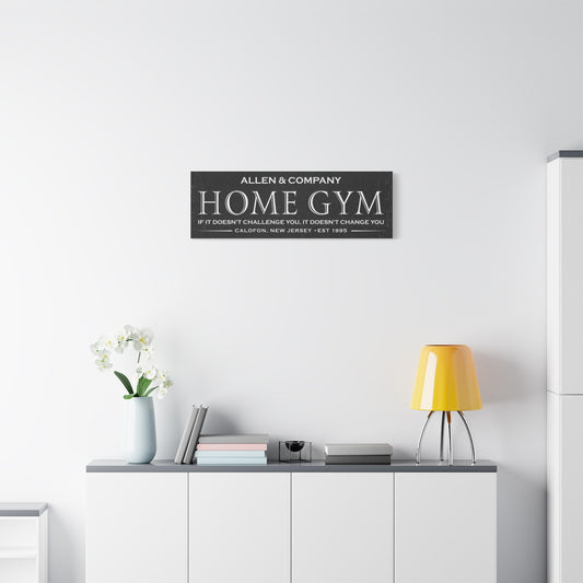 Personalized Gym Sign, Custom Home Gym Sign, Home Gym Wall Art, Personalized Décor, Inspirational Wall Art for Home Fitness Spaces