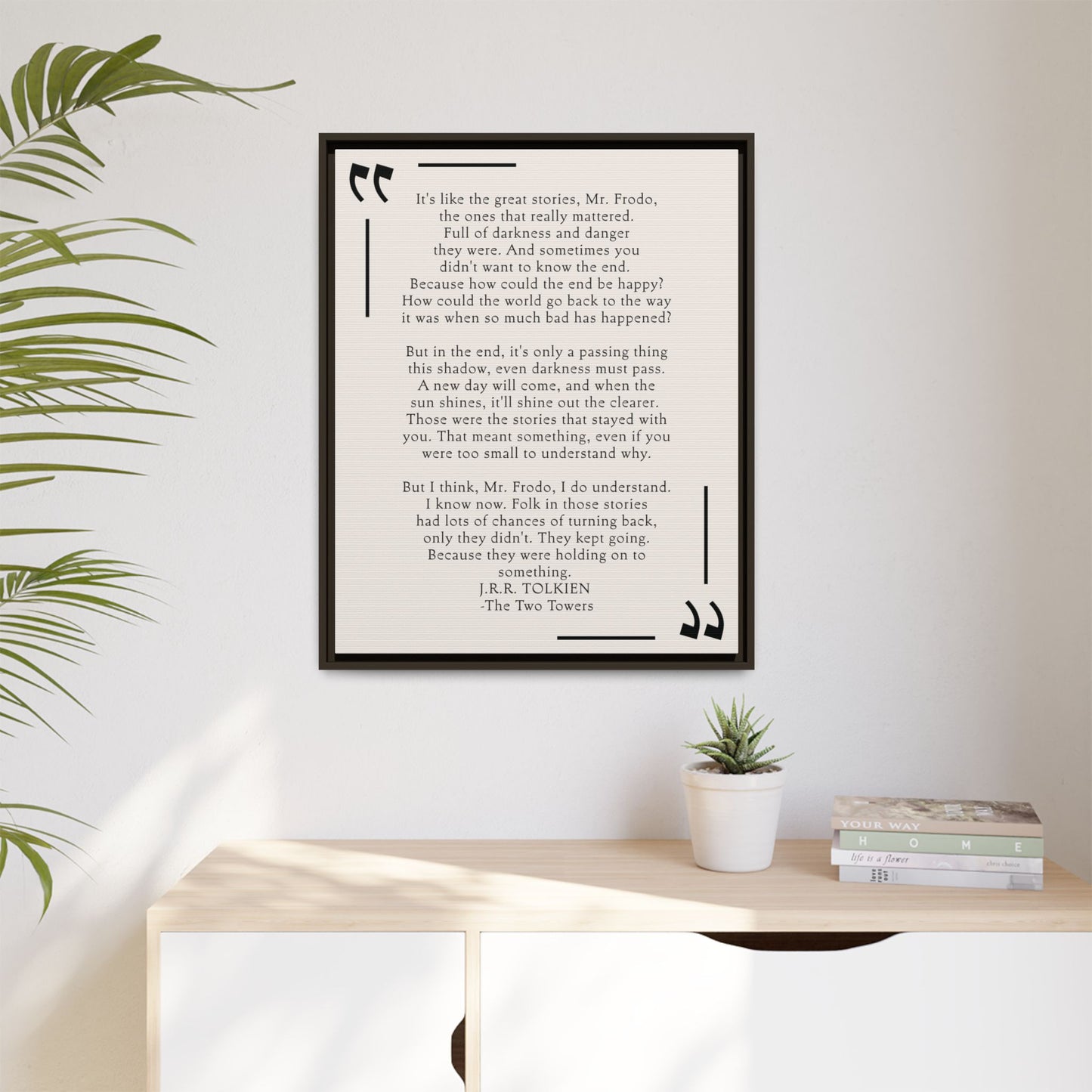 Custom Bedroom Quote Wall Art | Personalized Bedroom Wall Art with Inspirational Quote | Minimalist Poem Wall Decor & Bibliophile Gift