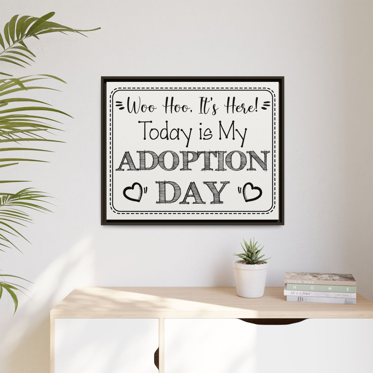 Custom Adoption Day Sign - Personalized Adoption Day Sign - Adoption Announcement Wall Decor - Party Decor for Celebrations, Court Hearings, and Family Gatherings